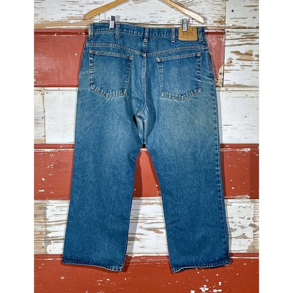 Plain Pockets Other - 36w 80s Plain Pockets Straight Wide Leg Jeans